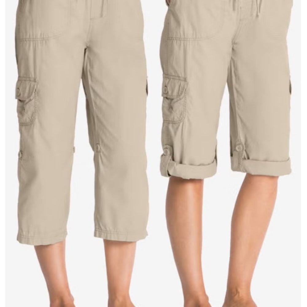 Lane Bryant Light Beige Totally Cropped Pants